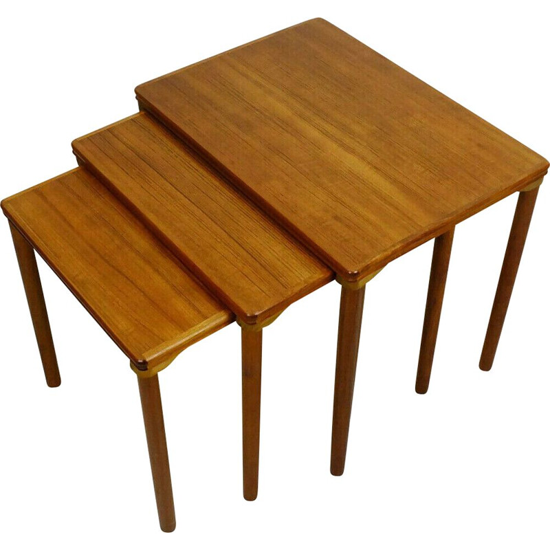 Vintage teak nesting tables, Denmark 1960