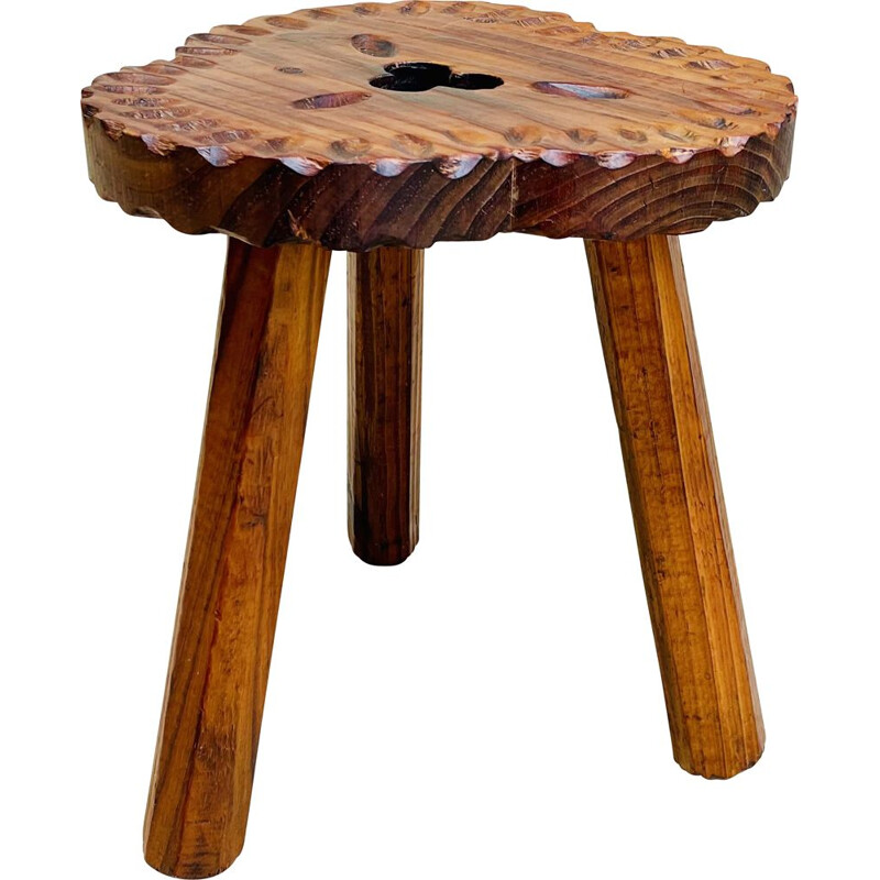 Vintage tripod stool, Spain