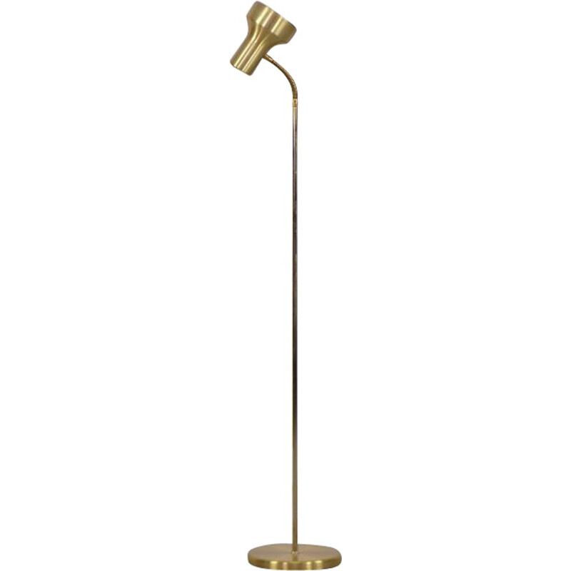 Vintage brass floor lamp by Montör, Sweden 1970