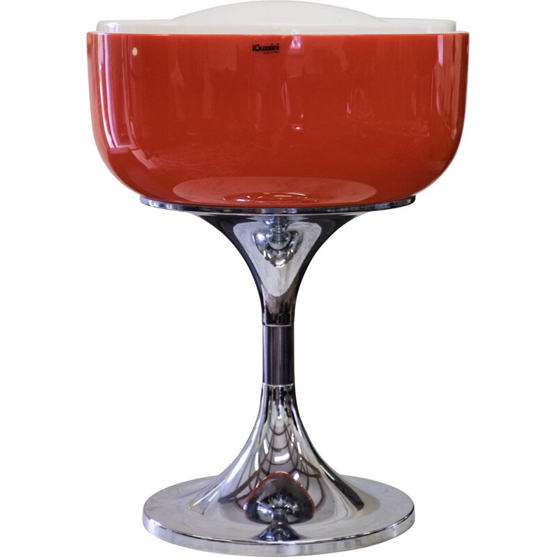 Lampe de table vintage en acrylique et chrome par Guzzini