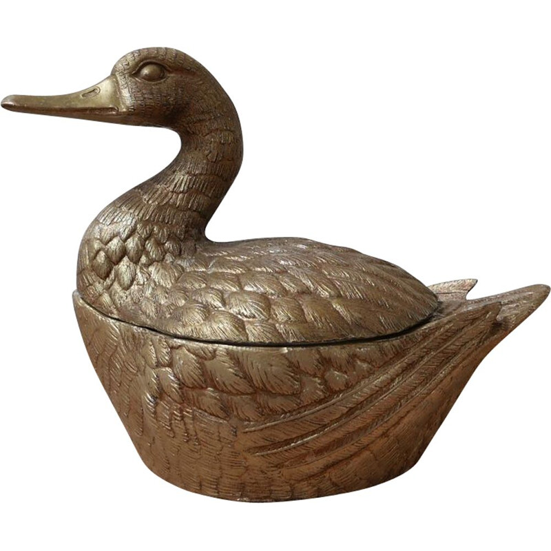 Vintage duck-shaped ice bucket by Mauro Manetti, Italy 1960