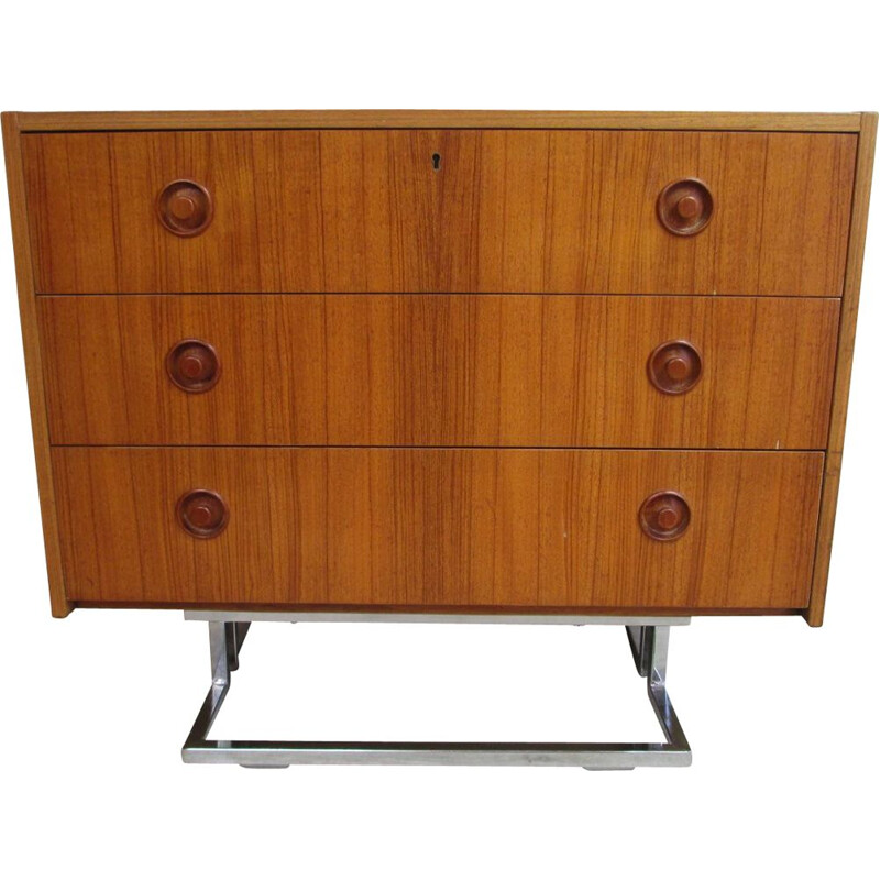 Vintage teak chest of drawers, Sweden 1980s