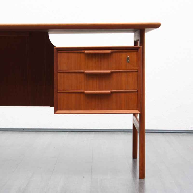 Jun Omann "No.75" teak desk, Gunni OMANN - 1960s