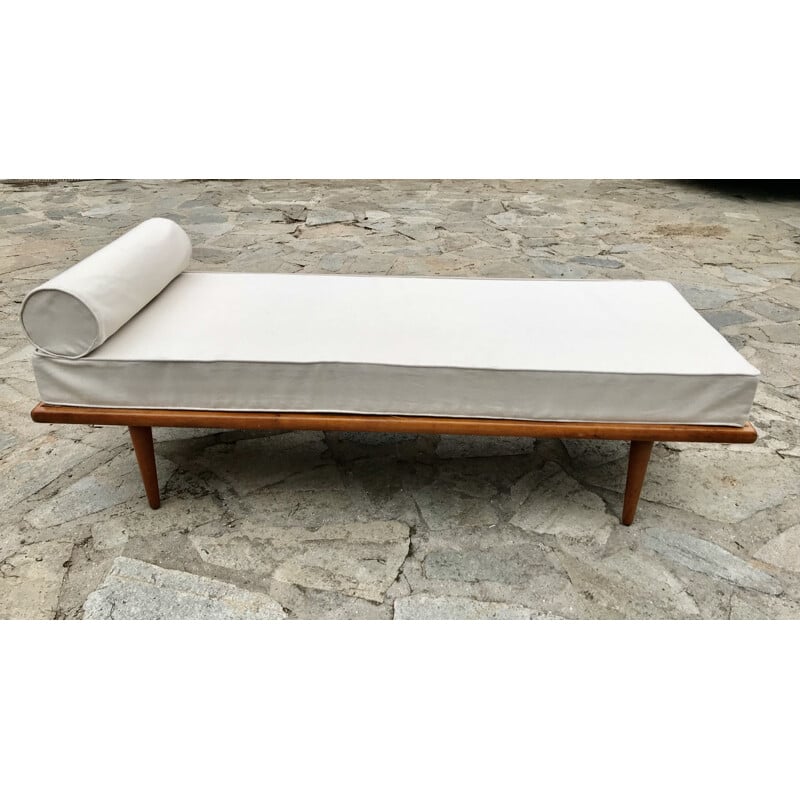 Vintage oak daybed, France 1950