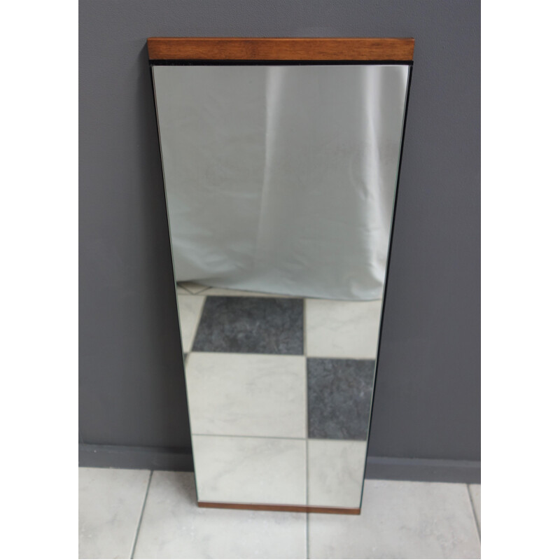 Vintage teak mirror, Danish 1970