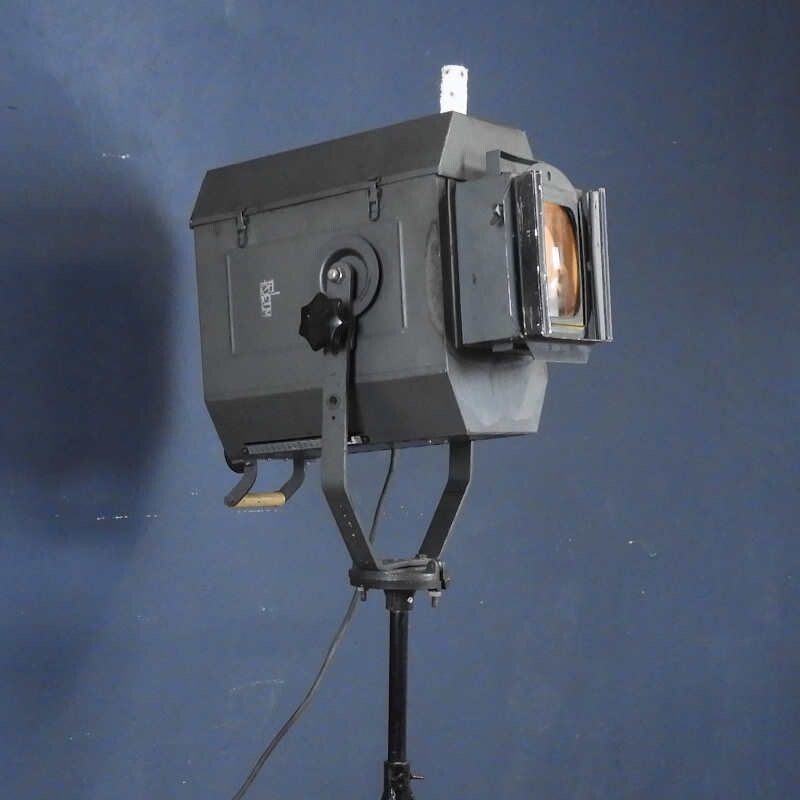 Projecteur de théâtre vintage sur trépied pour Reiche & Vogel, Allemagne