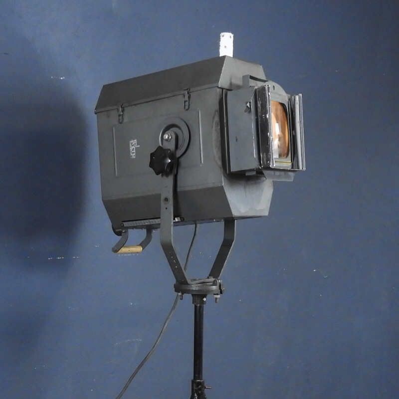 Vintage theatre projector on tripod for Reiche & Vogel, Germany
