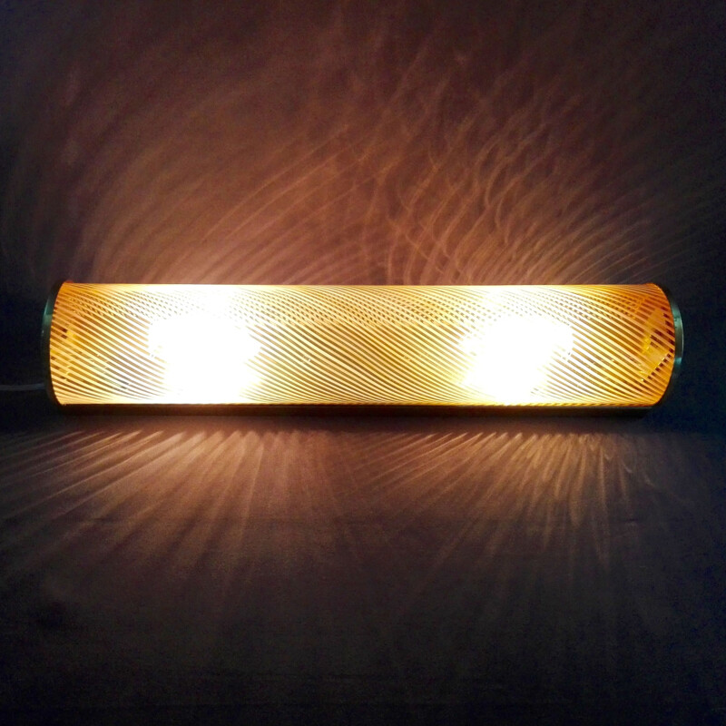 Vintage two-light Murano glass wall lamp by Aureliano Toso, Italy 1960
