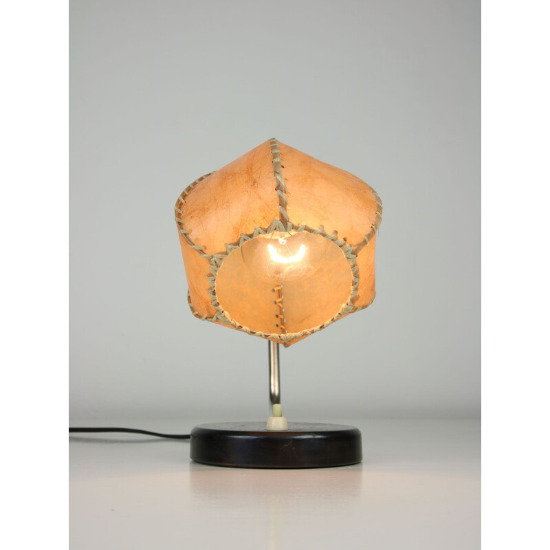 Vintage table lamp in parchment