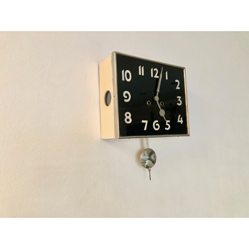 Relógio de parede Vintage de Kienzle, Checoslováquia