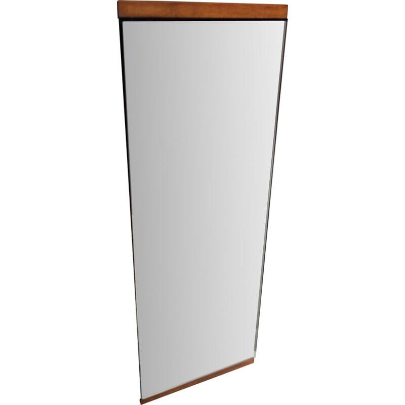 Vintage teak mirror, Danish 1970