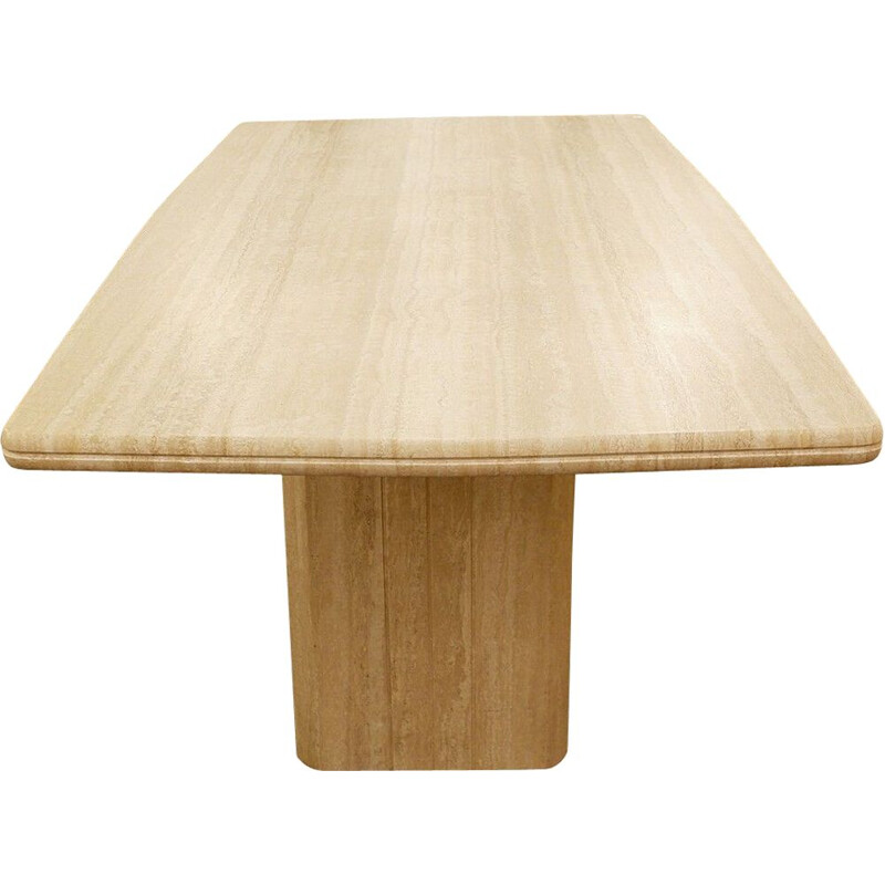 Vintage travertine table, 1980