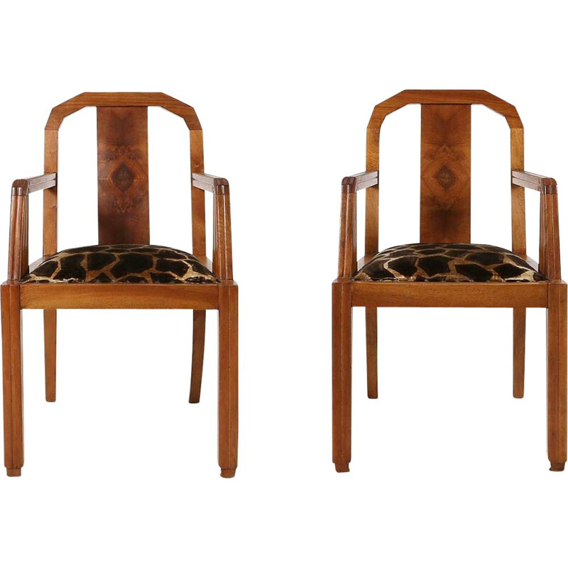 Pair of vintage chairs, Art Deco 1930