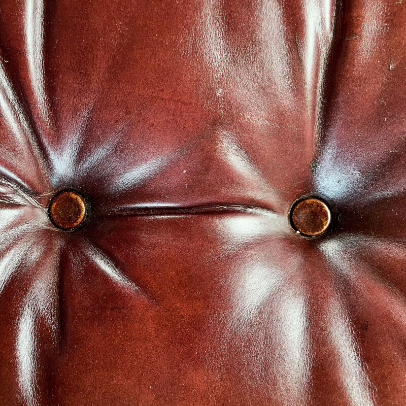 Vintage-Sofa Soriana aus Leder und Metall von Afra