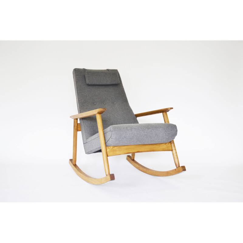 Mid century rocking chair by Valerija Ema Cukermanienė, 1960s