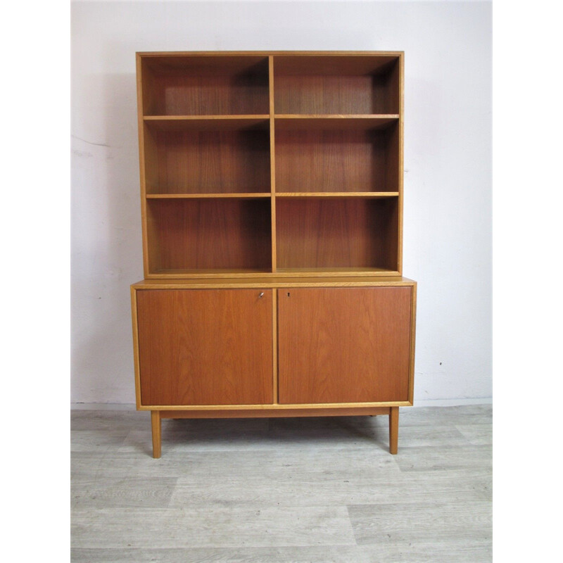 Vintage oak bookcase, Sweden 1960