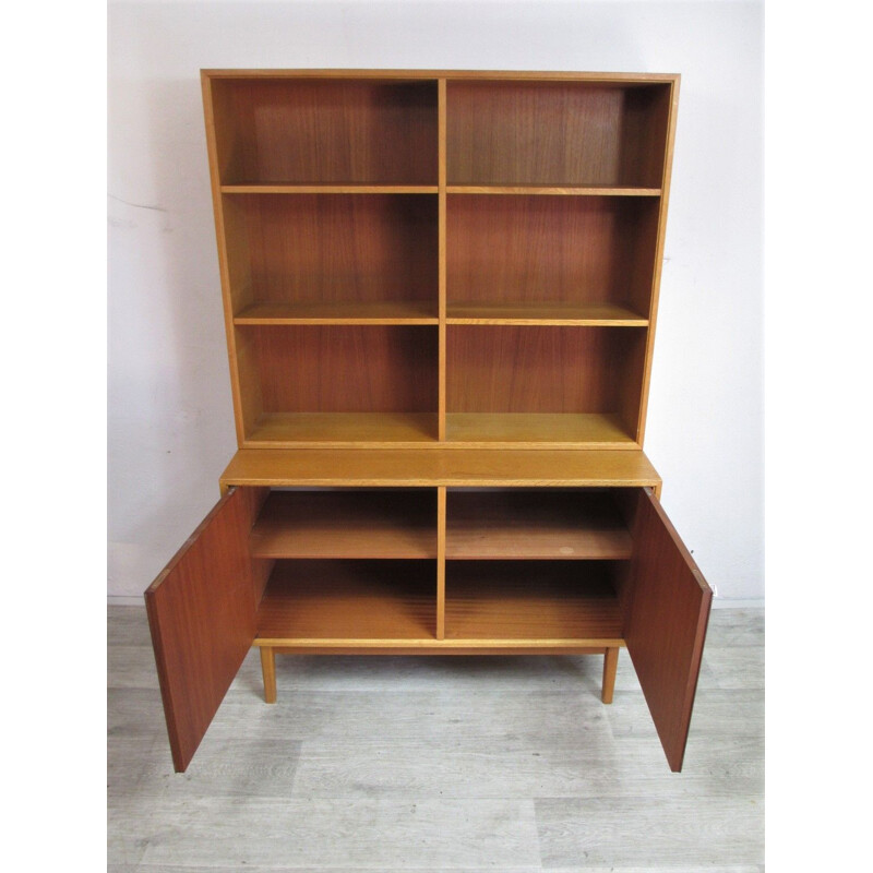 Vintage oak bookcase, Sweden 1960