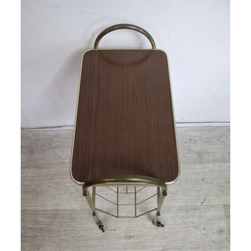Mid century trolley with magiazine rack, Germany 1950s