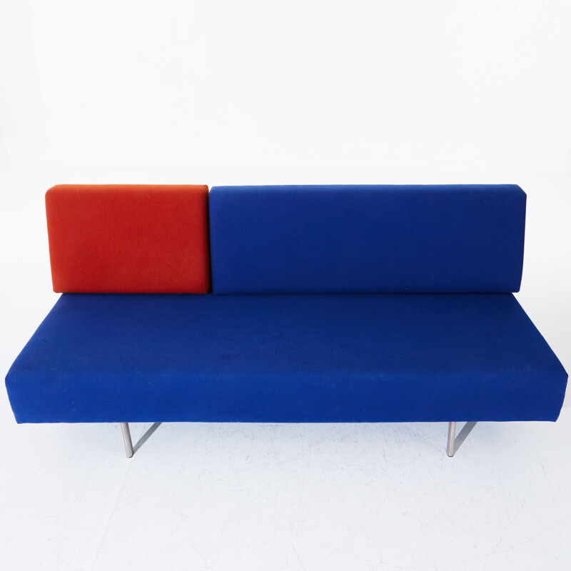 Sofa vintage 169 bleu et rouge de Kho Liang Le pour Artifort, 1958