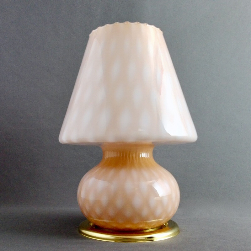 Murano glass vintage table lamp, Italy 1960s