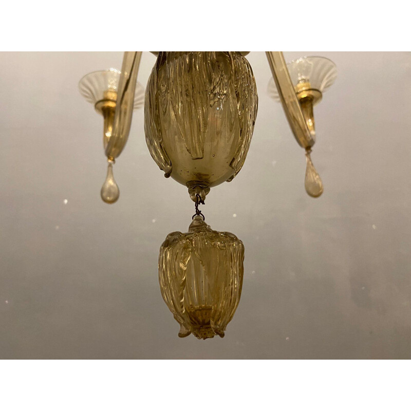 Lustre vintage en verre de Murano par Paolo Venini