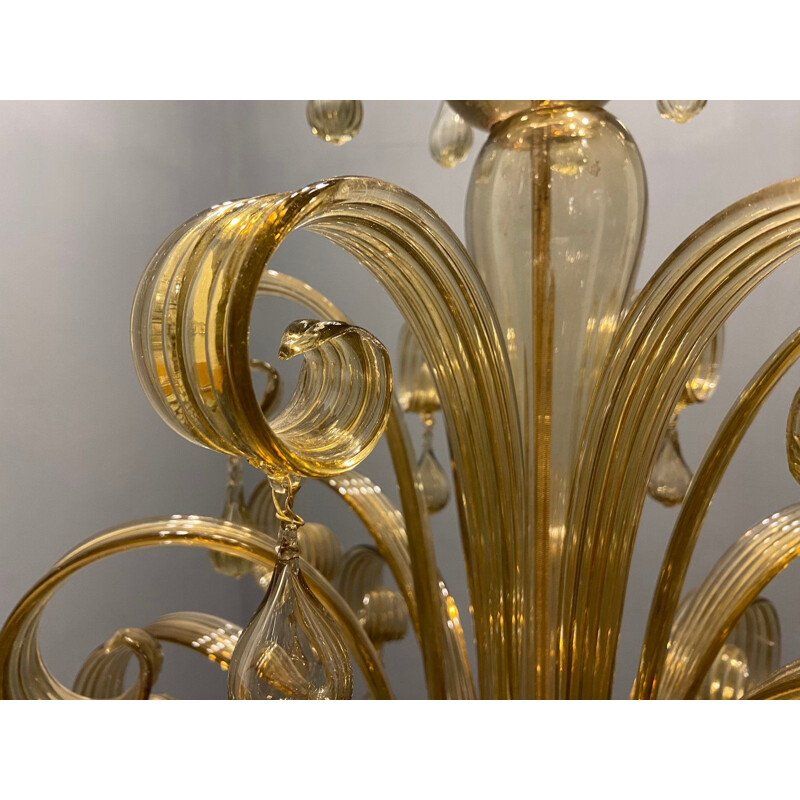 Murano Glass vintage chandelier by Paolo Venini