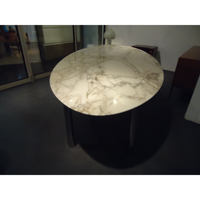 Table de conférence Knoll en marbre et métal, Florence KNOLL - 1960