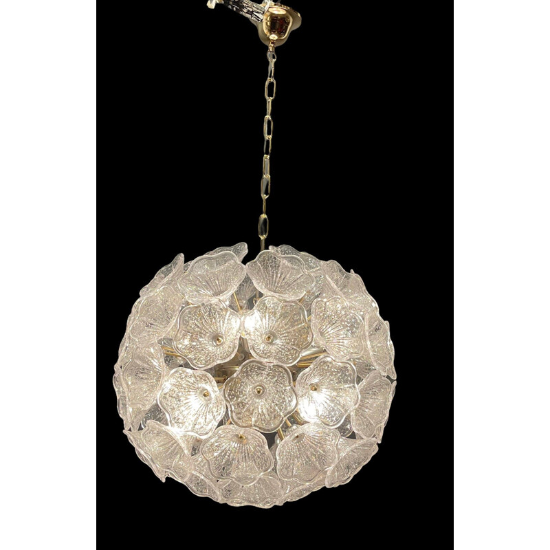 Vintage sputnik glass chandelier by Venini