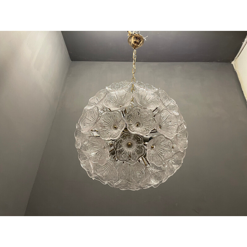 Vintage sputnik glass chandelier by Venini