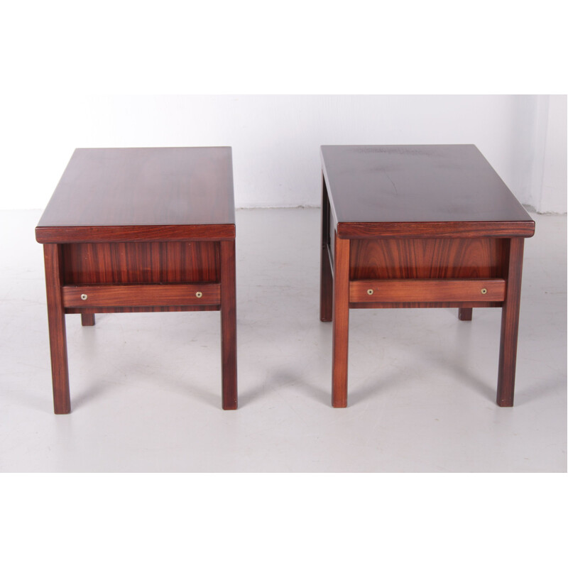 Pair of scandinavian vintage night stands by Arne Vodder, 1960s