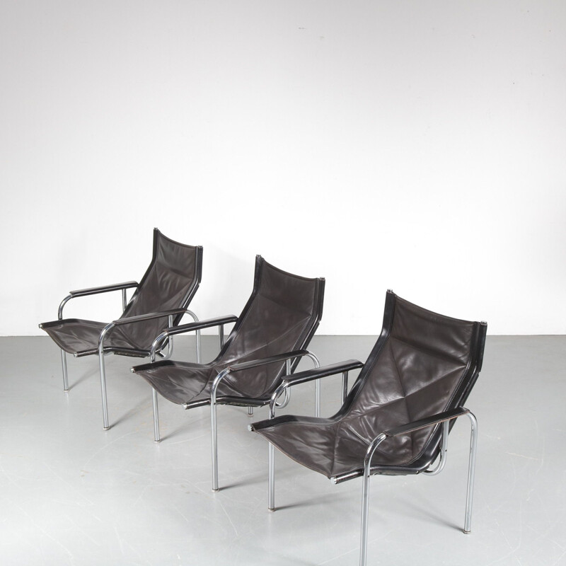 Set of 3 armchairs by Hans Eichenberger for Strässle, Switzerland 1970s