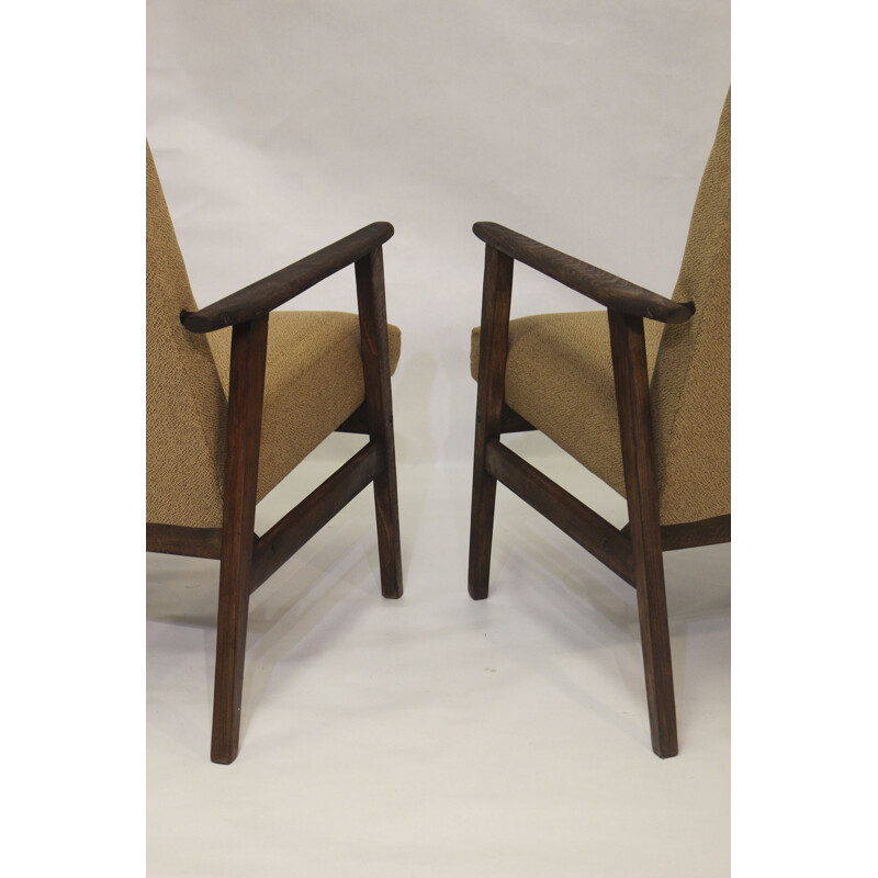 Paire de fauteuils vintage par Henryk Lis pour Bystrzyckie, 1970
