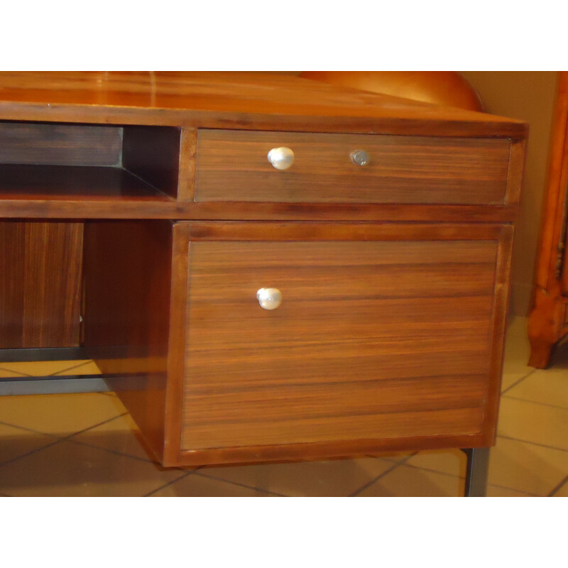 Rosewood french desk, Joseph André MOTTE - 1960s