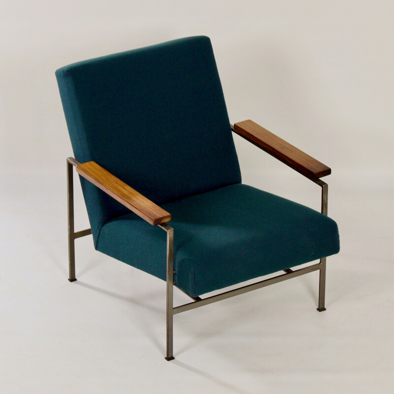 Vintage coromandel wood armchair by Gelderland Design Team for Gelderland, 1950