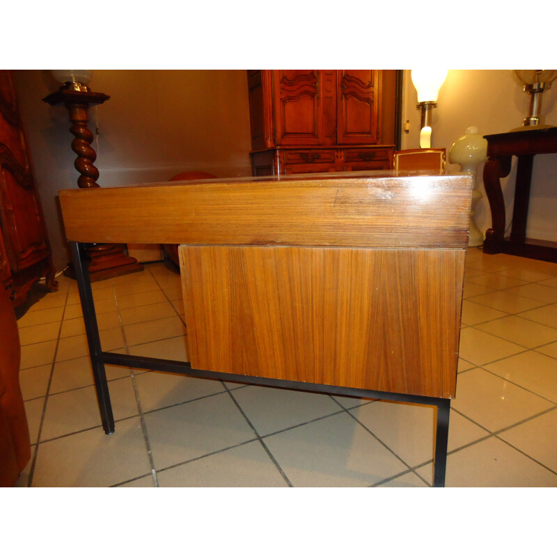 Rosewood french desk, Joseph André MOTTE - 1960s