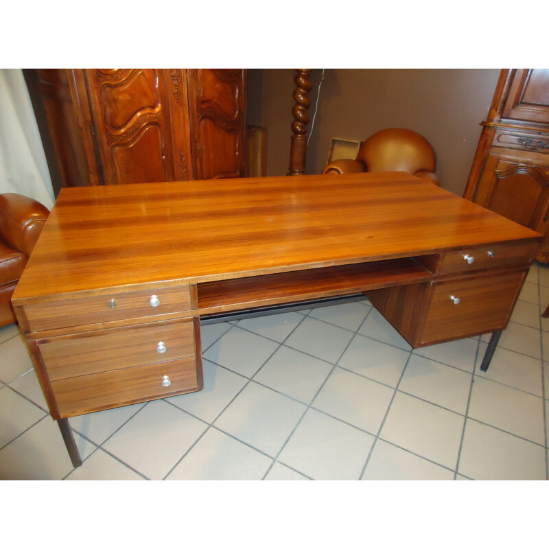 Rosewood french desk, Joseph André MOTTE - 1960s