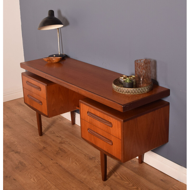 Vintage teak floating top desk by Victor Wilkins for G Plan, 1960