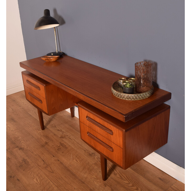 Vintage teak floating top desk by Victor Wilkins for G Plan, 1960