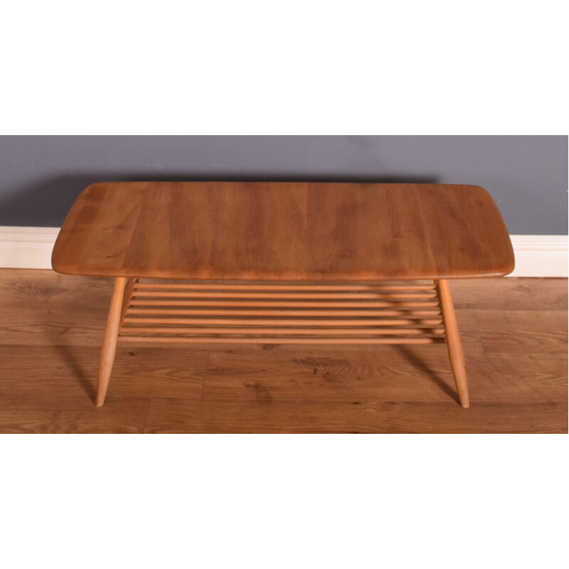 Mid century coffee table model 459 by Ercol Elm Windsor, 1960s