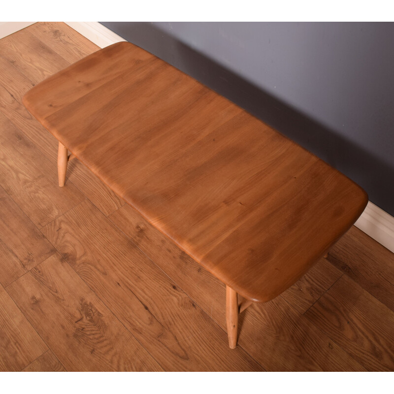 Mid century coffee table model 459 by Ercol Elm Windsor, 1960s