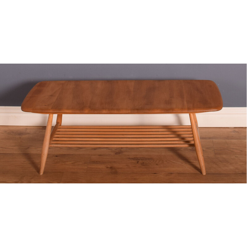 Mid century coffee table model 459 by Ercol Elm Windsor, 1960s