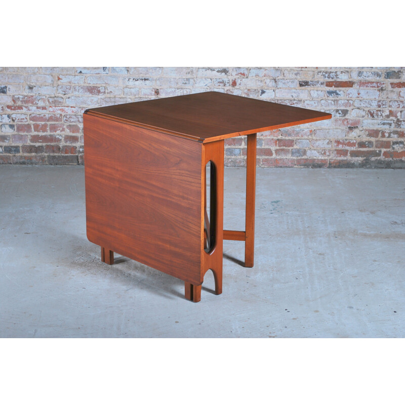 Vintage rectangular teak table, British 1960