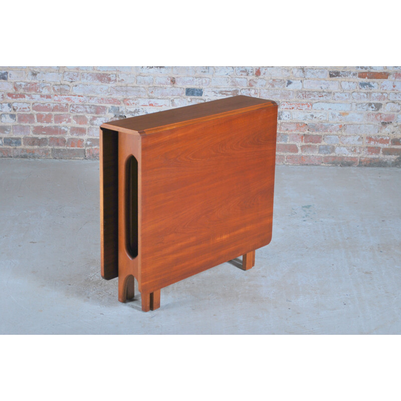 Vintage rectangular teak table, British 1960