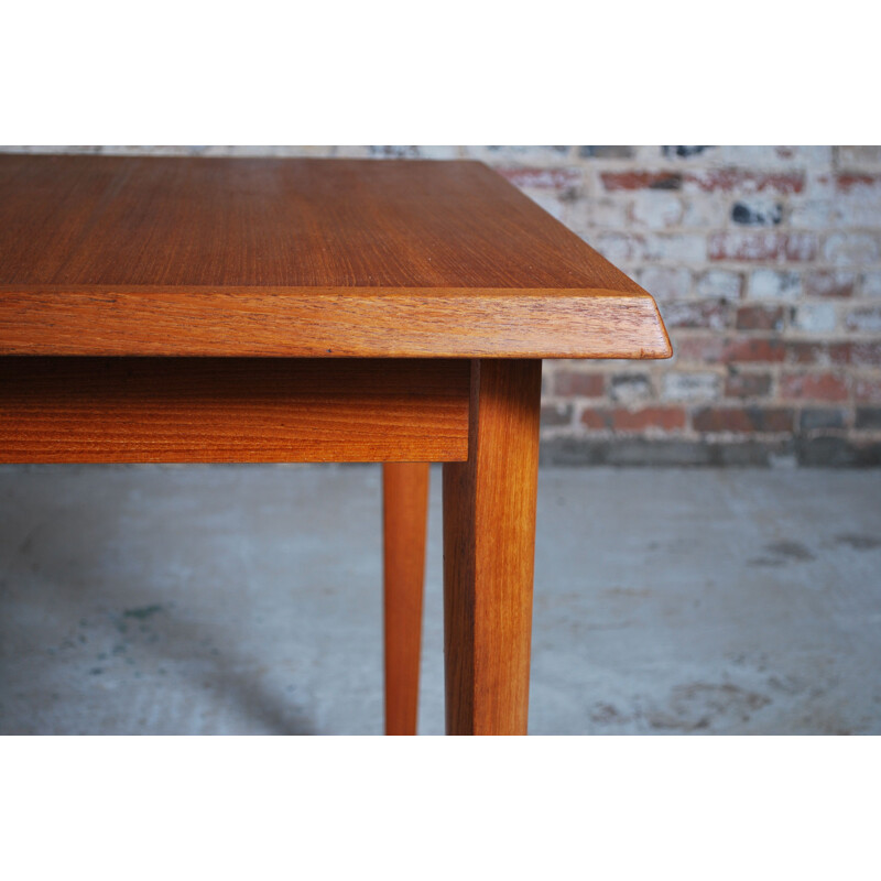 Vintage teak extensible table by Fritz Hansen, Danish 1960