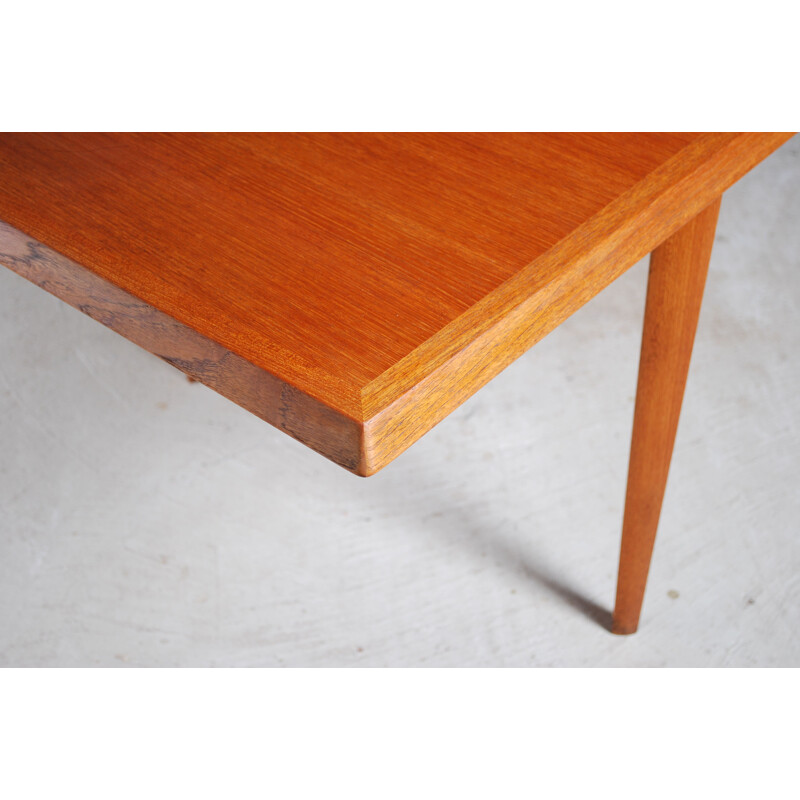 Vintage teak extensible table by Fritz Hansen, Danish 1960