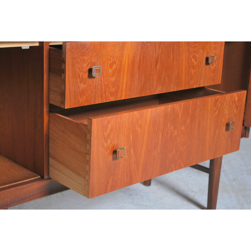 Vintage teak dressing table by Homeworthy, England 1960