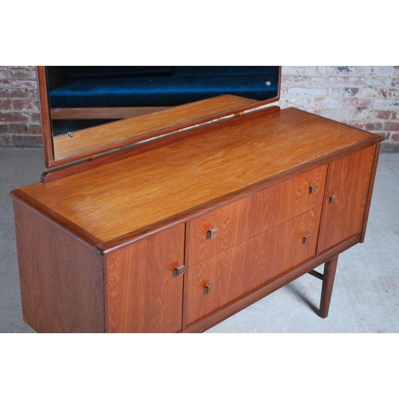 Vintage teak dressing table by Homeworthy, England 1960