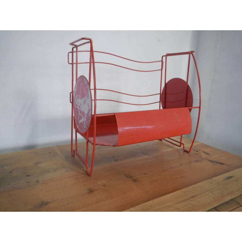 Vintage Coca-Cola magazine rack