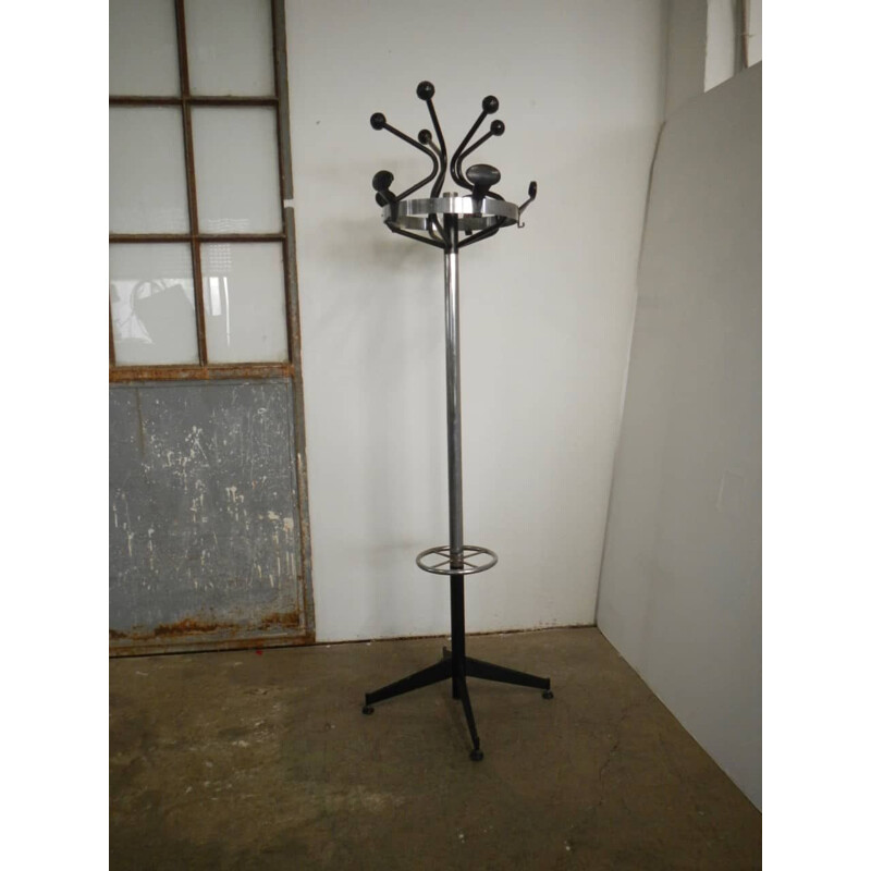 Vintage iron coat rack