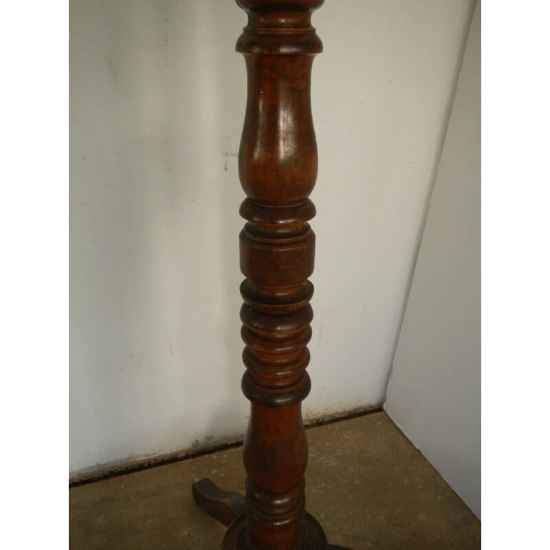 Vintage walnut coat rack